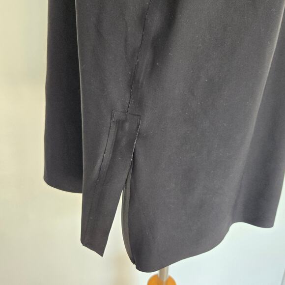 Athleta Interstellar Bike Tunic Top Mock Neck Zip Hem Relaxed Black Women Large - Picture 9 of 13